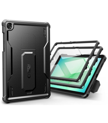 Juodas dėklas Samsung Galaxy Tab A9 Plus / A11 Plus planšetei "Tech-Protect Kevlar Pro"