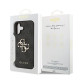 Pilkas dėklas Apple iPhone 17 telefonui "Guess PU 4G Metal Logo Case"
