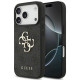 Pilkas dėklas Apple iPhone 17 Pro telefonui "Guess PU 4G Metal Logo Case"