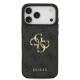 Pilkas dėklas Apple iPhone 17 Pro Max telefonui "Guess PU 4G Metal Logo Case"