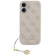 Rožinis dėklas Apple iPhone 17 telefonui "Guess 4G Charm Case Tone on Tone"