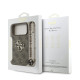 Rudas dėklas Apple iPhone 17 Pro Max telefonui "Guess PU 4G Metal Logo Strap Case"