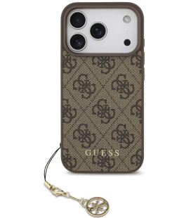 Rudas dėklas Apple iPhone 17 Pro telefonui "Guess 4G Charm Case Tone on Tone"