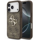 Rudas dėklas Apple iPhone 17 Pro telefonui "Guess PU 4G Metal Logo Case"