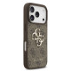 Rudas dėklas Apple iPhone 17 Pro telefonui "Guess PU 4G Metal Logo Case"