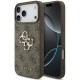 Rudas dėklas Apple iPhone 17 Pro Max telefonui "Guess PU 4G Metal Logo Case"