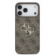 Rudas dėklas Apple iPhone 17 Pro Max telefonui "Guess PU 4G Metal Logo Case"
