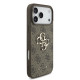 Rudas dėklas Apple iPhone 17 Pro Max telefonui "Guess PU 4G Metal Logo Case"