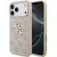 Rožinis dėklas Apple iPhone 17 Pro Max telefonui "Guess PU 4G Metal Logo Case"