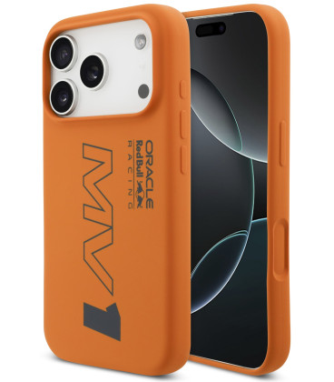 Oranžinis dėklas Apple iPhone 17 Pro telefonui "Red Bull Silicone MV1 MagSafe Case"