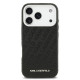 Juodas dėklas Apple iPhone 17 Pro telefonui "Karl Lagerfeld Grained PU Repeated Logo MagSafe Case"