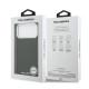 Juodas dėklas Apple iPhone 17 Pro Max telefonui "Karl Lagerfeld Grained PU Repeated Logo MagSafe Case"