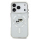 Skaidrus dėklas Apple iPhone 17 Pro telefonui "Karl Lagerfeld IML K&CH Heads Metal Frame MagSafe Case"