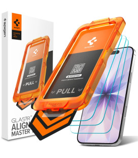 Apsauginis grūdintas stiklas Apple iPhone 17 telefonui "Spigen ALM Glas.TR SLim 3-Pack"