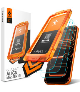 Apsauginis grūdintas stiklas Apple iPhone 17 Pro / 18 Pro telefonui "Spigen ALM Glas.TR SLim 3-Pack"