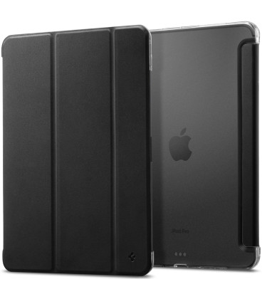 Juodas atverčiamas dėklas Apple iPad Pro 11” 5 / 6 2024-2025 planšetei "Spigen Liquid Air Folio"