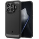 Matinis juodas dėklas Xiaomi 15T Pro telefonui "Spigen Rugged Armor"