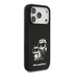 Juodas dėklas Apple iPhone 17 Pro telefonui "Karl Lagerfeld Liquid Silicone K&CH Sketch MagSafe Case"