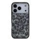 Pilkas dėklas Apple iPhone 17 Pro telefonui "Karl Lagerfeld IML Leopard MagSafe Case"