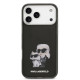 Juodas dėklas Apple iPhone 17 Pro telefonui "Karl Lagerfeld IML Aquarelle Karl and Choupette Case"