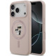 Rožinis dėklas Apple iPhone 17 Pro telefonui "Karl Lagerfeld Liquid Silicone Karl and Choupette MagSafe Case"