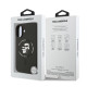 Juodas dėklas Apple iPhone 17 telefonui "Karl Lagerfeld Liquid Silicone Karl and Choupette MagSafe Case"