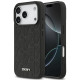 Juodas dėklas Apple iPhone 17 Pro telefonui "DKNY PU Leather Grid Pattern Magsafe Case"