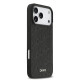 Juodas dėklas Apple iPhone 17 Pro Max telefonui "DKNY PU Leather Grid Pattern Magsafe Case"
