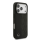 Juodas dėklas Apple iPhone 17 Pro telefonui "Mercedes Leather Lauer Leaves MagSafe Case"