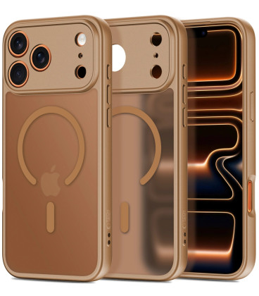 Matinis rudas dėklas Apple iPhone 17 Pro telefonui "Tech-Protect BasicMag Magsafe"