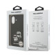 Juodas dėklas Apple iPhone 17 telefonui "Karl Lagerfeld Liquid Silicone K&CH Sketch MagSafe Case"