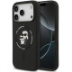 Juodas dėklas Apple iPhone 17 Pro telefonui "Karl Lagerfeld Liquid Silicone Karl and Choupette MagSafe Case"