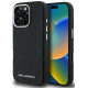 Juodas dėklas Apple iPhone 16 Pro Max telefonui "Karl Lagerfeld Grained PU Repeated Logo MagSafe Case"