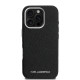 Juodas dėklas Apple iPhone 16 Pro Max telefonui "Karl Lagerfeld Grained PU Repeated Logo MagSafe Case"