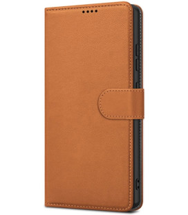 Rudas atverčiamas dėklas Xiaomi Redmi 15 4G / 5G telefonui "Fancy Wallet"