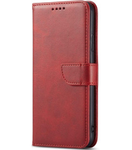 Raudonas atverčiamas dėklas Xiaomi Redmi 15C 4G telefonui "Wallet Case"