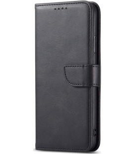 Juodas atverčiamas dėklas Xiaomi Redmi Note 13 Pro 4G / Poco M6 Pro 4G telefonui "Wallet Case"