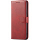 Raudonas atverčiamas dėklas Xiaomi Redmi 15 4G / 5G telefonui "Wallet Case"