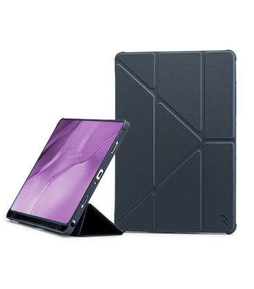 Dėklas Reach Origami Samsung X110/X115 Tab A9 8.7/X130/X135 Tab A11 8.7 tamsiai mėlynas