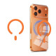 Oranžinis magnetinis Magsafe žiedas telefonams "Tech-Protect MMP-200 Magnetic Ring"