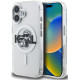 Skaidrus dėklas Apple iPhone 16 telefonui "Karl Lagerfeld IML Glitter Karl and Choupette Sketch MagSafe Case"