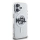 Skaidrus dėklas Apple iPhone 16 telefonui "Karl Lagerfeld IML Glitter Karl and Choupette Sketch MagSafe Case"