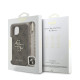 Rudas dėklas Apple iPhone 15 telefonui "Guess PU 4G Metal Logo Strap Case"