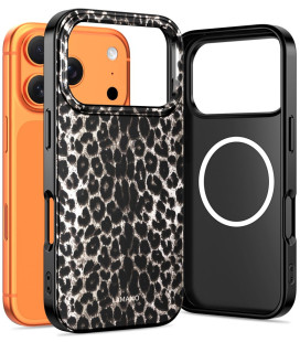 Dėklas Apple iPhone 17 Pro telefonui "Tech-Protect Lamano Magsafe Leopard"