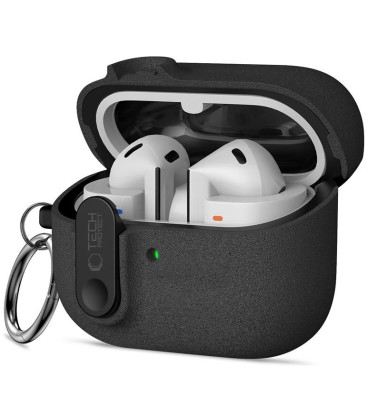 Juodas dėklas Samsung Galaxy Buds 3 / 3 FE / 3 Pro ausinėms "Tech-Protect Slim Hook"