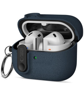 Mėlynas dėklas Samsung Galaxy Buds 3 / 3 FE / 3 Pro ausinėms "Tech-Protect Slim Hook"