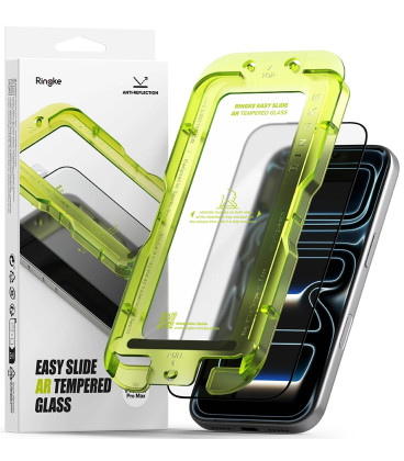 Apsauginis grūdintas stiklas Apple iPhone 17 Pro Max telefonui "Ringke Easy Slide Anti Reflective"