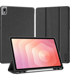 Juodas atverčiamas dėklas Samsung Galaxy Tab S11 planšetei "Dux Ducis Domo"
