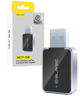 Juodas belaidis CarPlay / Android Auto adapteris "Blavec BCP-02"