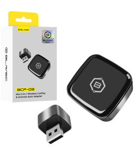 Juodas belaidis CarPlay / Android Auto adapteris "Blavec BCP-03"